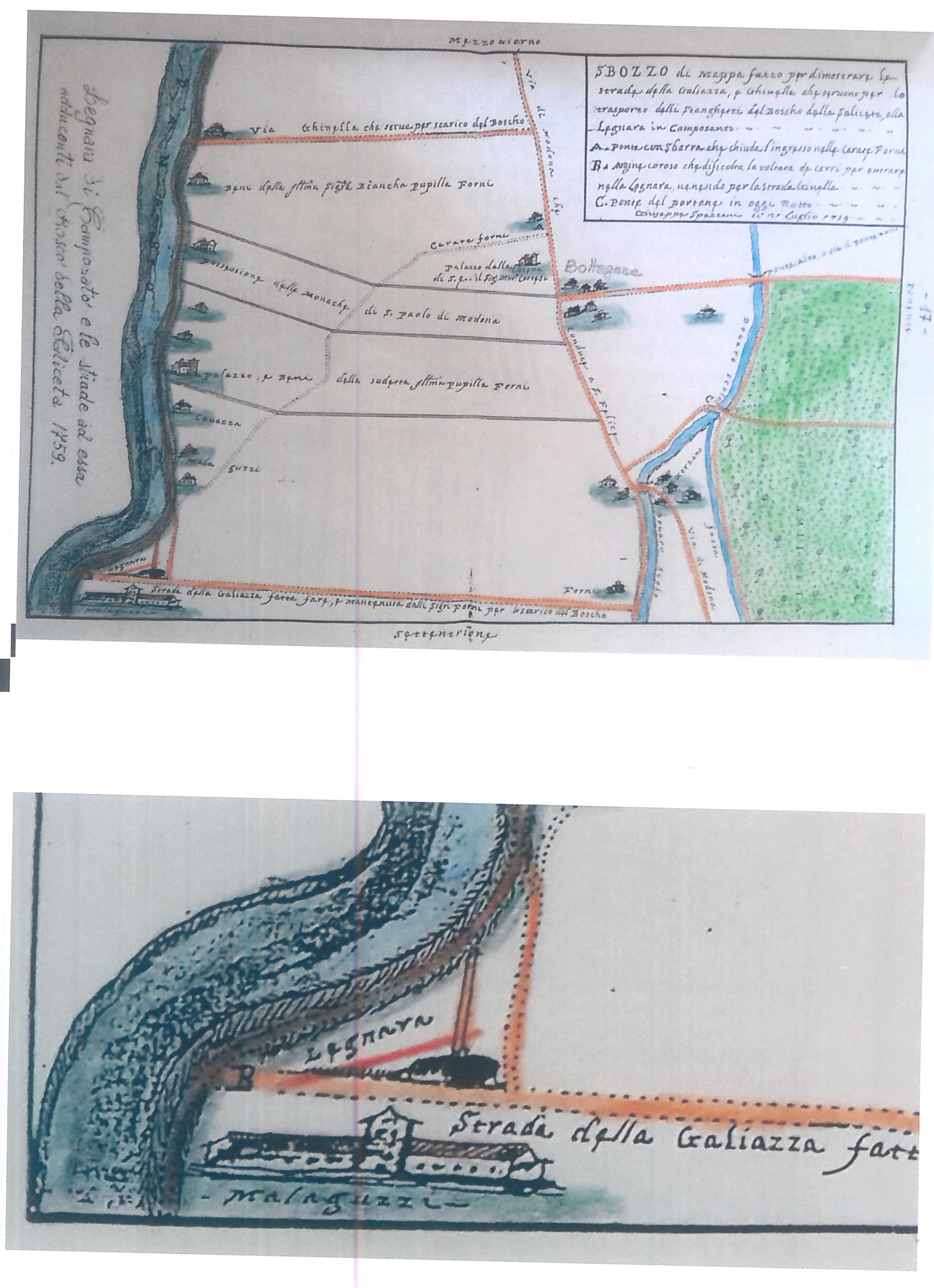 Mappa di Giuseppe Spezzani